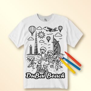 Rifda Colorme Washable Reusable Dubai Beach Vibes T-shirt