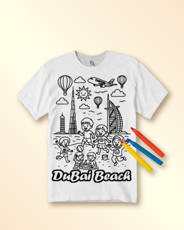 Rifda Colorme Washable Reusable Dubai Beach Vibes T-shirt