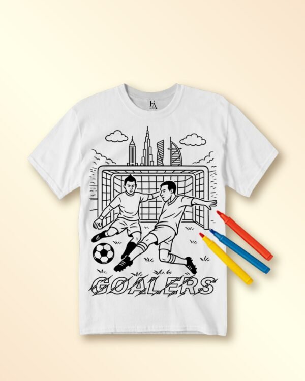 Rifda Colorme Washable Reusable GOALER's Football T-shirt