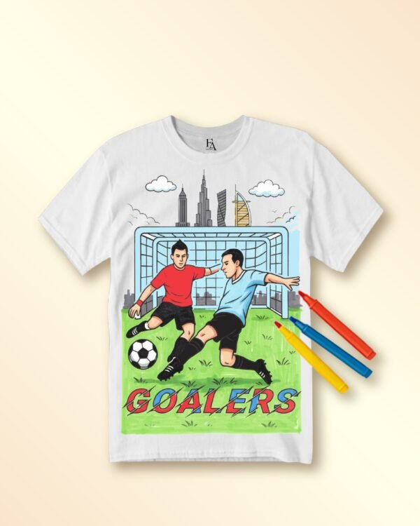 Rifda Colorme Washable Reusable GOALER's Football T-shirt